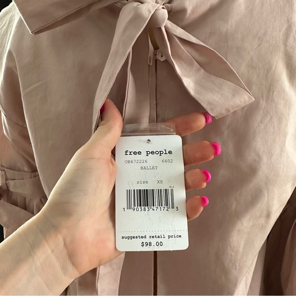 Free people ballet long sleeve blouse Sz Xs - Picture 10 of 12